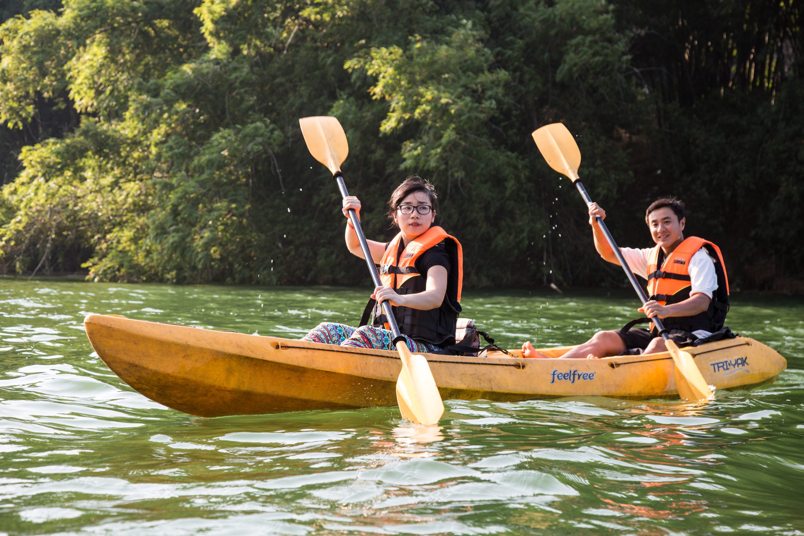 Kayaking activity